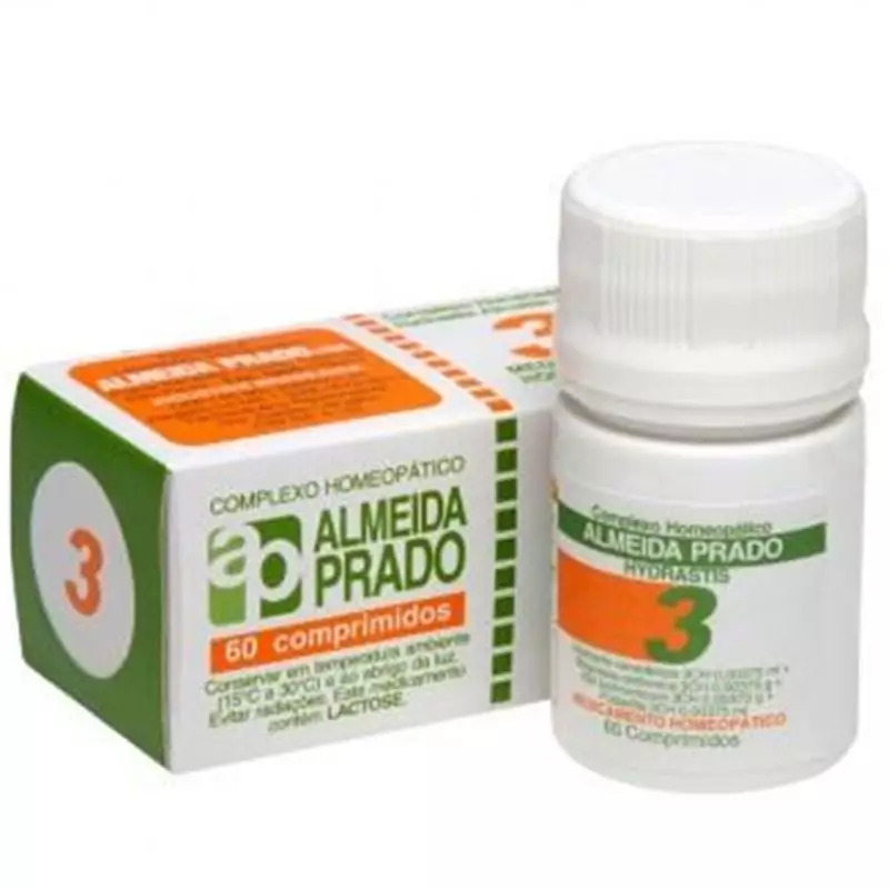 Complexo Homeopático Hydrastis Almeida Prado nº 3 60 Comprimidos