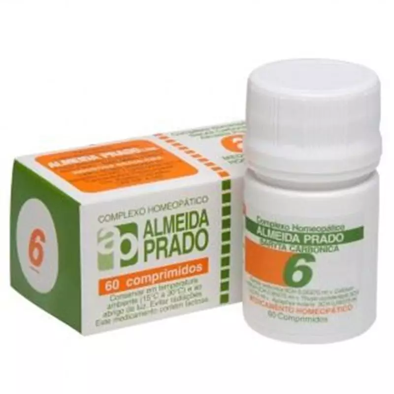 Complexo Homeopático Baryta carbonica Almeida Prado nº 6 60 Comprimidos