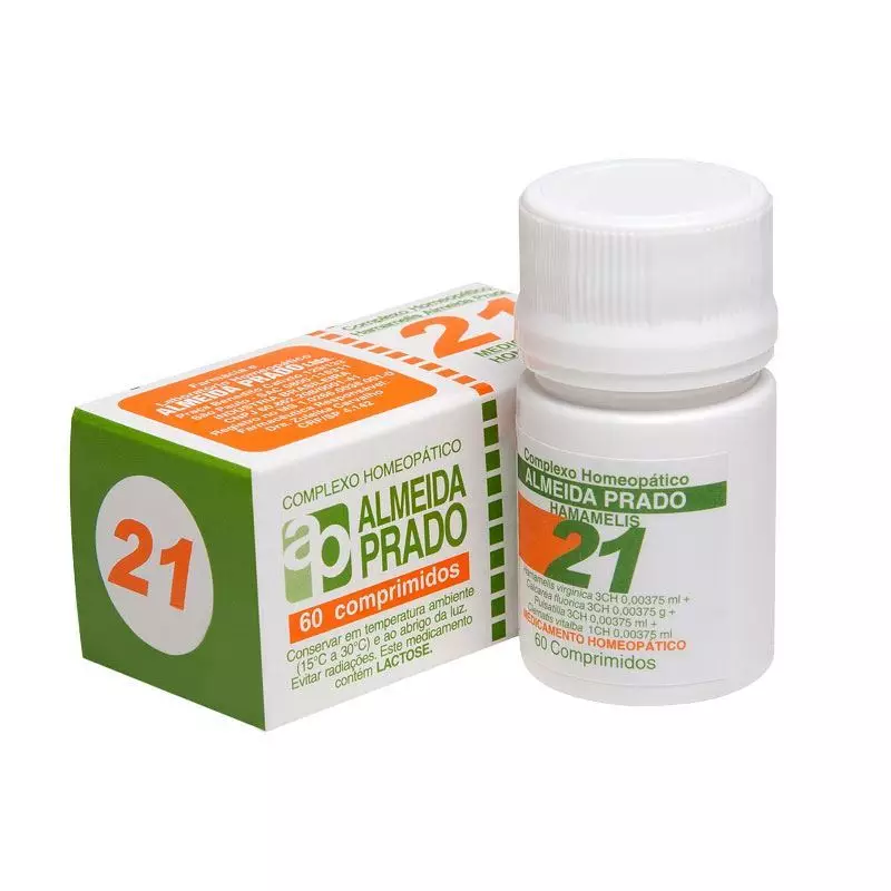 Complexo Homeopático Hamamelis Almeida Prado nº 21 comprimidos
