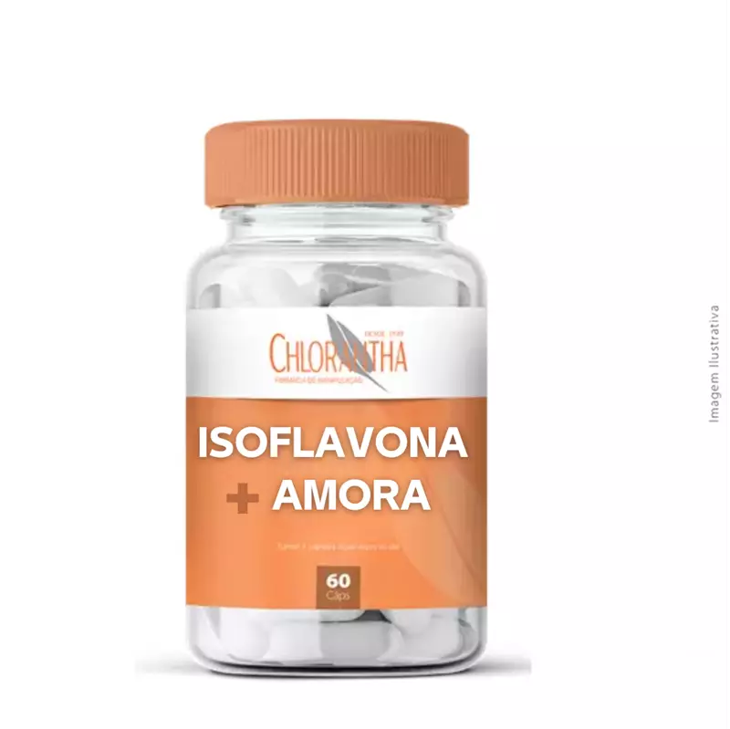 Isoflavona 80mg + Amora 150mg 60 Cápsulas